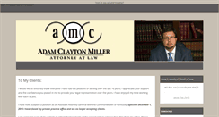 Desktop Screenshot of adammillerlawyer.com